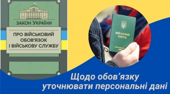 Щодо обов’язку уточнювати персональні дані 